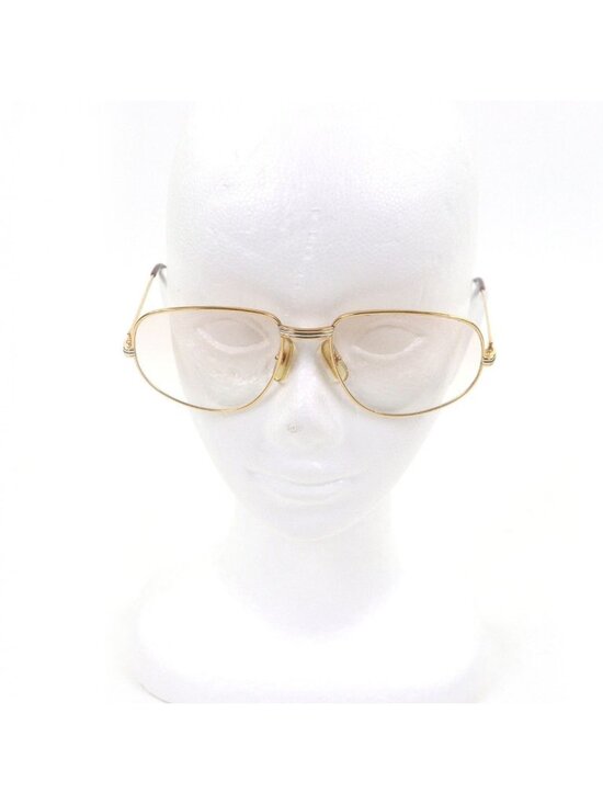 Cartier Vintage Trinity Gradient Lens Sunglasses Gold Bordeaux 58 18 Eyewear main image 5